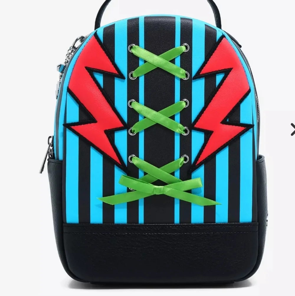 Monster High Frankie Stein Lightning Stripe Mini Backpack